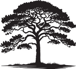 Tree silhouette vector