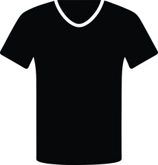 Black tshirt silhouette isolated on white background. Tshirt sign vector illustration design