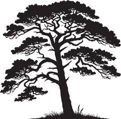 Tree silhouette vector
