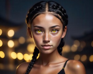 portrait of a young woman