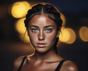 portrait of a young woman