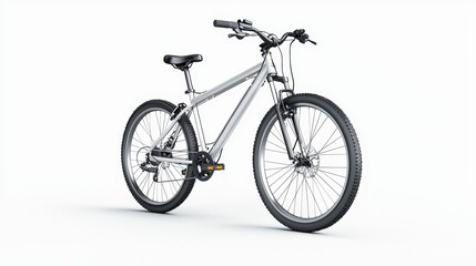 Obraz premium A sleek mountain bike with a sturdy frame and thick tires, ideal for off-road adventures and outdoor activities.