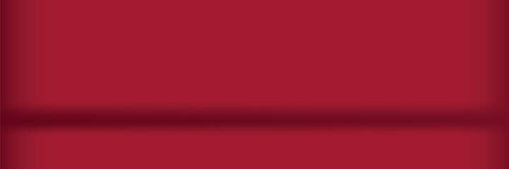 Obraz premium abstract red background with Gradient in empty space studio, Red empty space studio gradient used for background, red background studio with sparkles