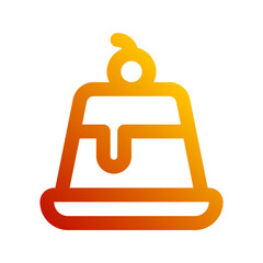 pudding gradient icon