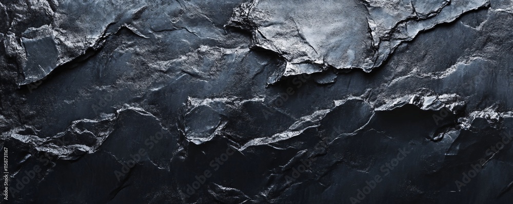 Poster dark grey slate background creating a natural rocky texture