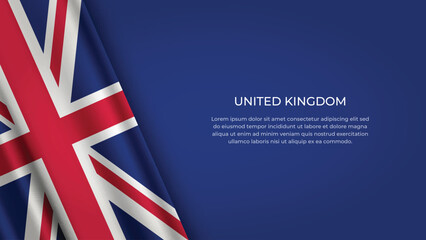 Obraz premium UNITED KINGDOM Flag with Original color