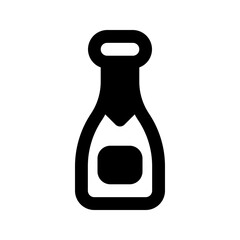 champagne line icon