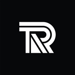 TR Letter Logo-Monogram Logo-Letter Logo-Minimalist Logo