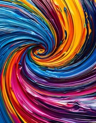 Fototapeta premium Colorful splashes of multicolored paints.