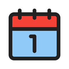 calendar line color icon