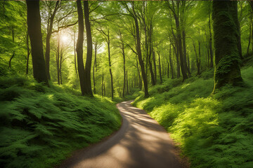 Obraz premium path in the forest