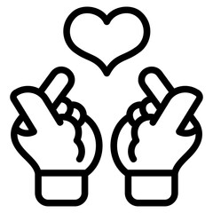 Hand gesture icon