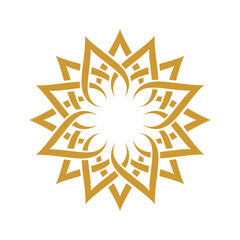 flower ornament, ramadhan, lotus, circular leaf symbol, ramadhan ornament symbol, background, islamic, culture, religious, vector, logo design flower ornament