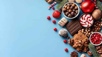 Festive Treats Holiday Background Image