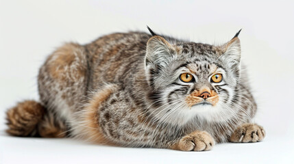 Obraz premium Pallass Cat isolated on White background