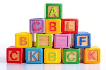 Alphabet Blocks Studio Shot: Rule of Thirds Photography