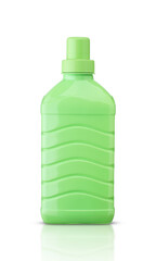 green plastic washing liquid bottle