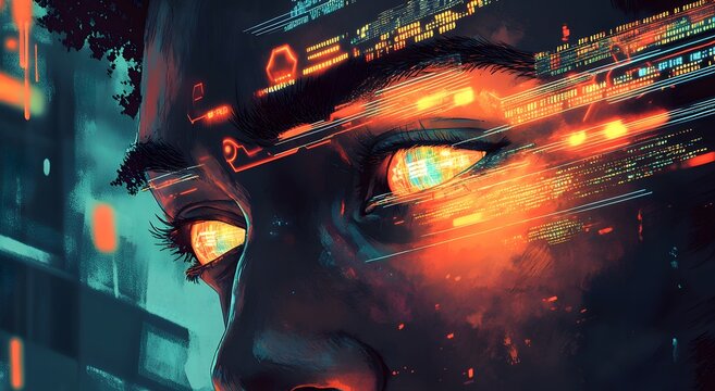 Programming represents the future of coding and cybersecurity and increases interest in cybersecurity research. A digital background that is a precursor to future technology concepts
