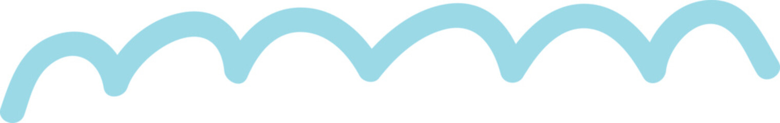 Doodle Abstract Curved Line