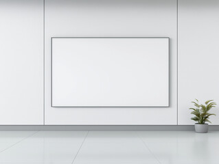 Generous Lobby Mockup Features Blank Directory Screen, Perfect for Modern Reception Area Design Concepts