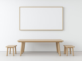 Ample Cafeteria Interior Mockup Featuring Blank Daily Specials Boards for Food and Design Projects