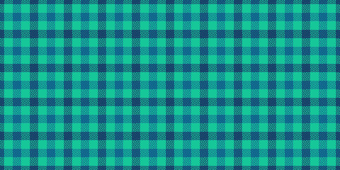 Drawing textile tartan fabric, thread seamless plaid vector. T-shirt texture check pattern background in cyan and teal colors.