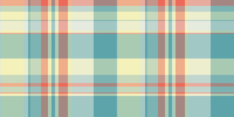 Minimalist pattern textile fabric, screen tartan background texture. Illustration seamless vector check plaid in pastel and light colors.