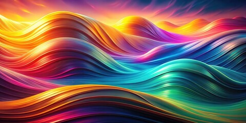 Obraz premium AI-generated double exposure of waves in muted colors.