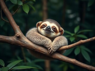 Fototapeta premium squirrel on tree