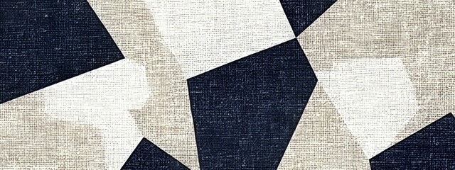 Fototapeta premium Abstract Geometric Shapes in Earth Tones on Canvas: Retro Art Design, Vintage Texture, Interior Decor Inspiration, Layered Depth, Neutral Color Palette