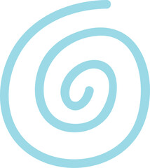 Doodle Abstract Snail Line