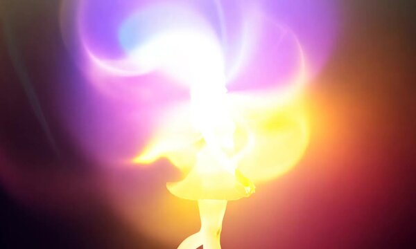 Woman opening third eye, aura expanding, spiritual awakening