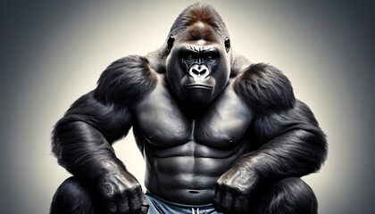 The Mighty Gorilla: A Powerful Portrait of Strength and Majesty