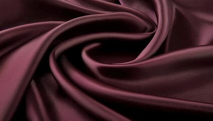 Obraz premium Luxury Silk Satin Background: Dark Gray, Burgundy, and Purple with Shiny Glitter, Elegant Drapery Folds for Romantic Holidays