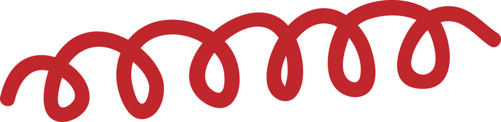 Doodle Abstract Curved Line