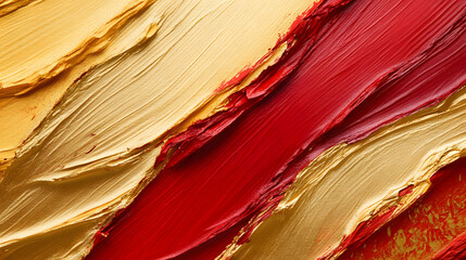 Hand-painted acrylic textures in bold and vibrant colors.