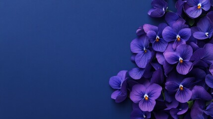 Cluster Vibrant Purple Violets