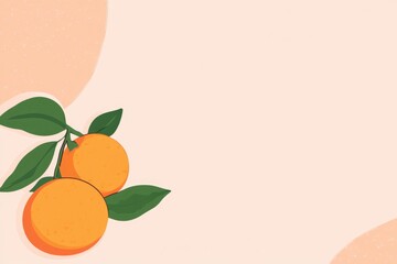 Minimalist Chinese New Year Concept with Oranges for Festive Design and Decor