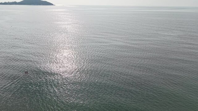 Aerial views of Lipa Noi beach in koh Samui island, Thailand