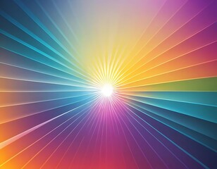 Obraz premium Abstract Colorful Radiating Lines Design