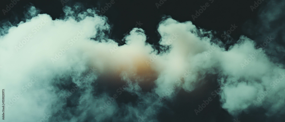 Poster Ethereal fog overlay texture creating a dreamlike atmosphere for various designs