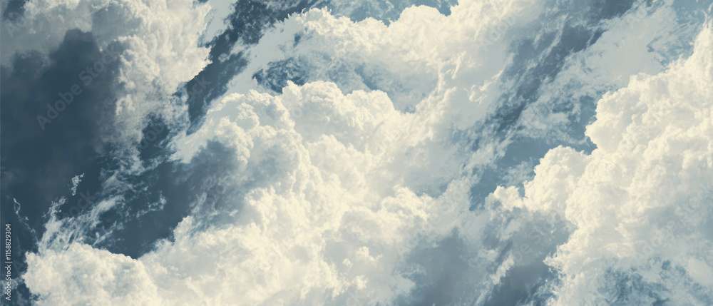 Aufkleber gentle cloud formations create an ethereal texture for artistic backgrounds and designs