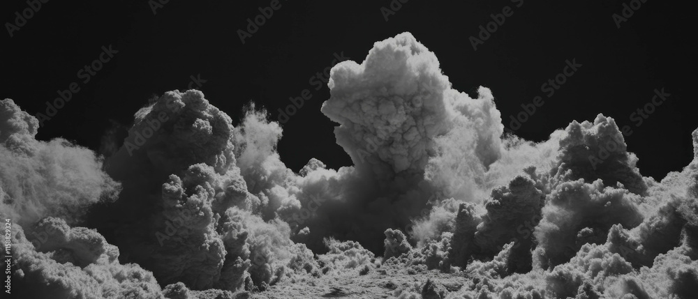 Aufkleber gentle cloud formations create a soft, serene overlay texture in a tranquil sky
