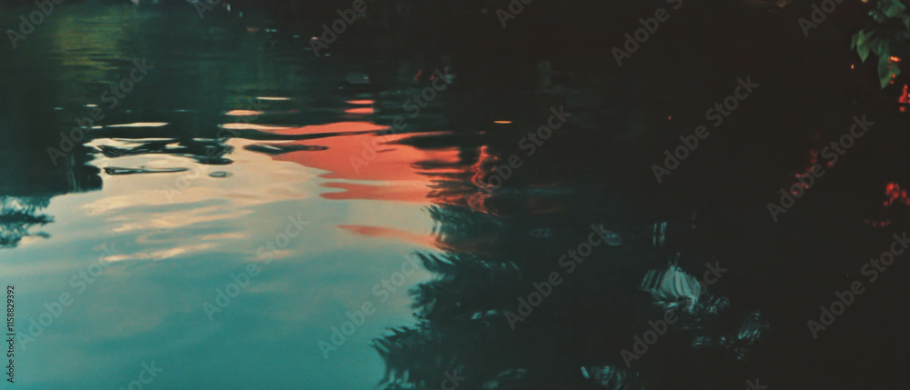 Poster overlay texture showcasing gentle rain on glass creating a tranquil atmosphere