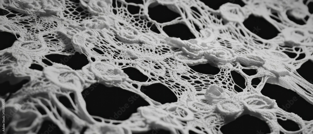 Poster intricate lace texture overlay showcasing delicate floral patterns and craftsmanship