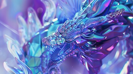 Dragon holographic skin mermaid holographi fantasy