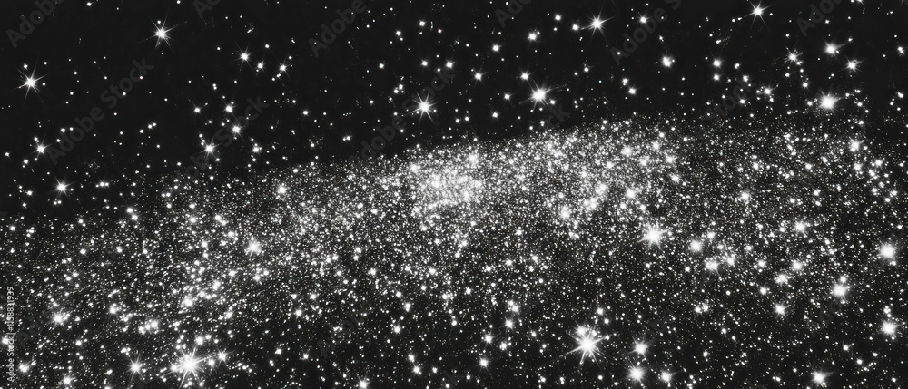 Poster Sparkling stars overlay texture for creative design projects and backgrounds
