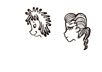 横顔（顔のみ）