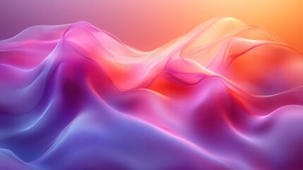 Fototapeta premium Abstract colorful wavy fabric texture background.