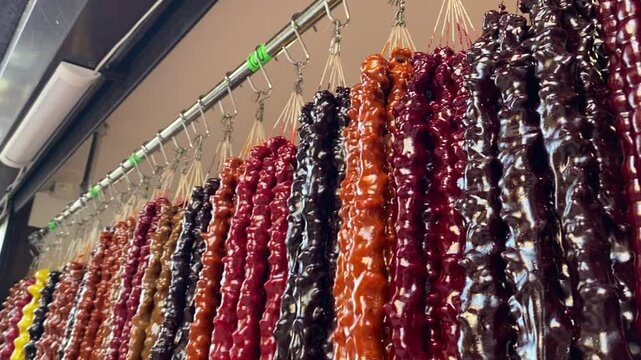  churchkhela on ropes Eastern market 